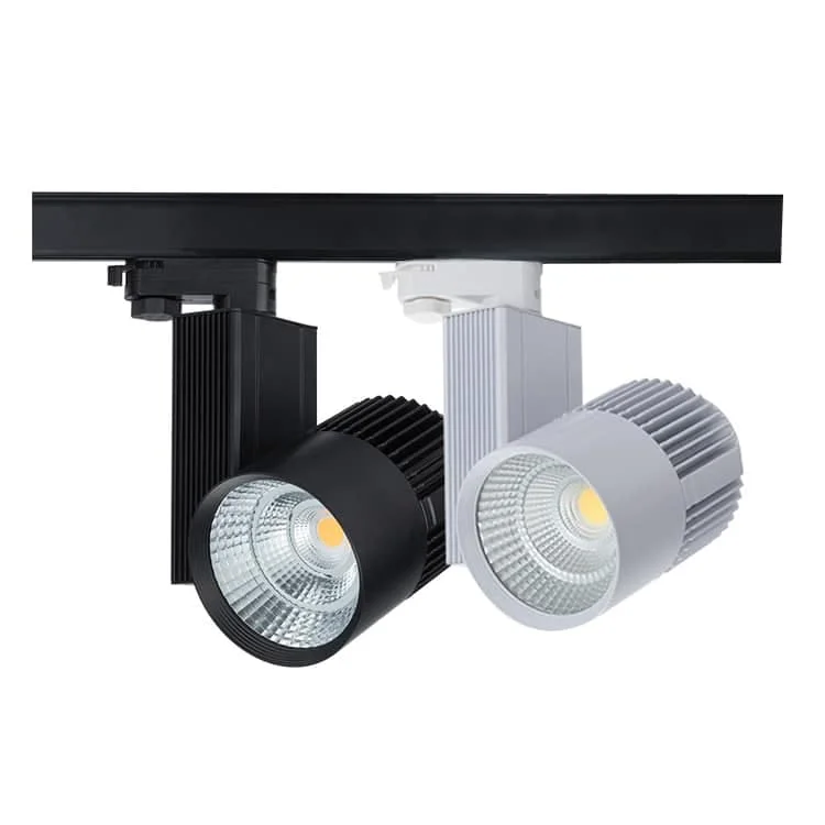Lampu sorot rel LED dengan pemalapan 0–10 V