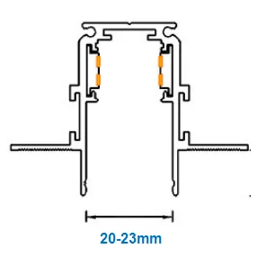 Rel magnet selebar 20 mm
