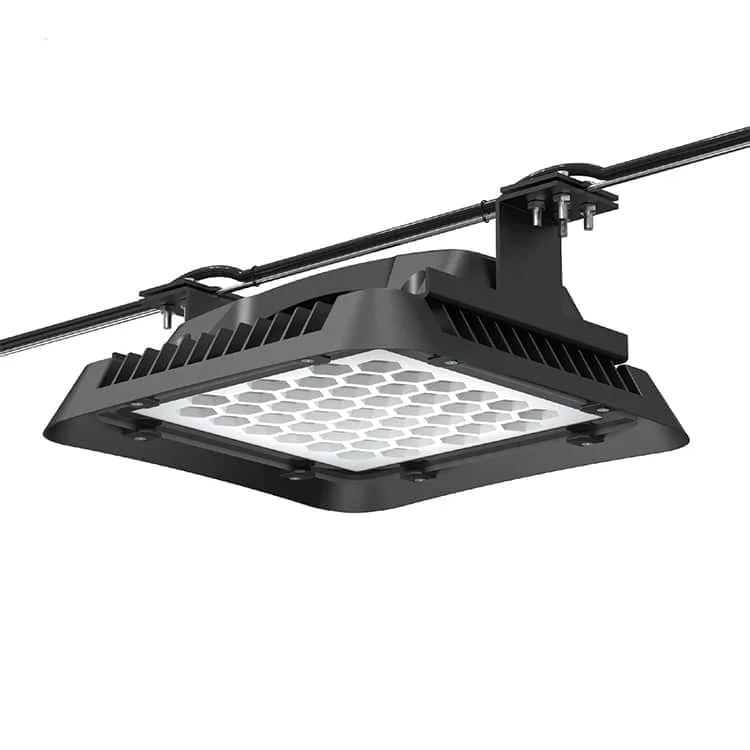 Lampu high bay segi empat dengan pilihan pemasangan