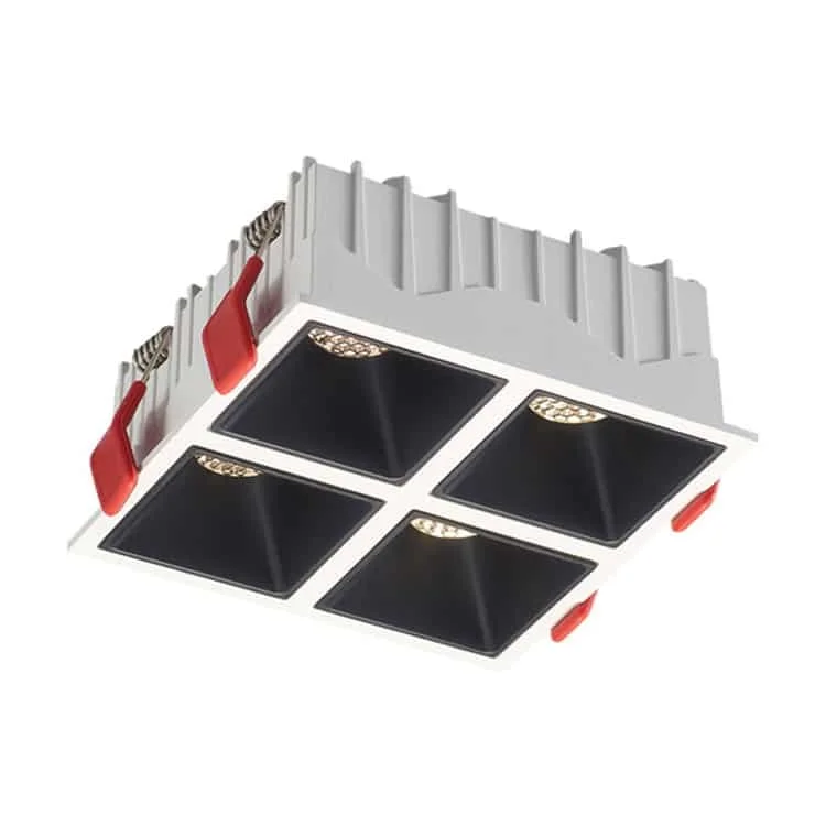 Downlight siling berbilang modul dengan optik dalam
