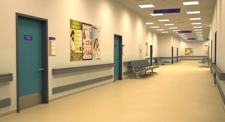 Pencahayaan koridor hospital