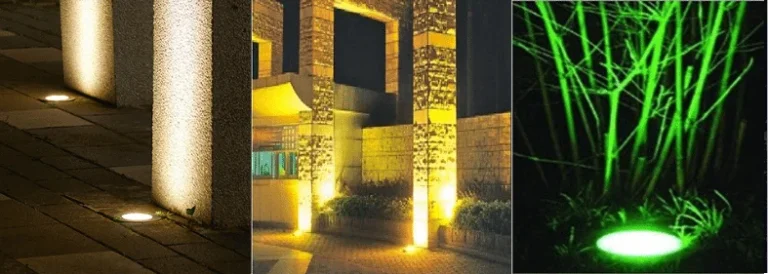 Lampu jenis telaga terbenam di tanah