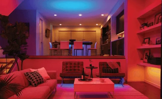 Contoh penggunaan downlight pintar