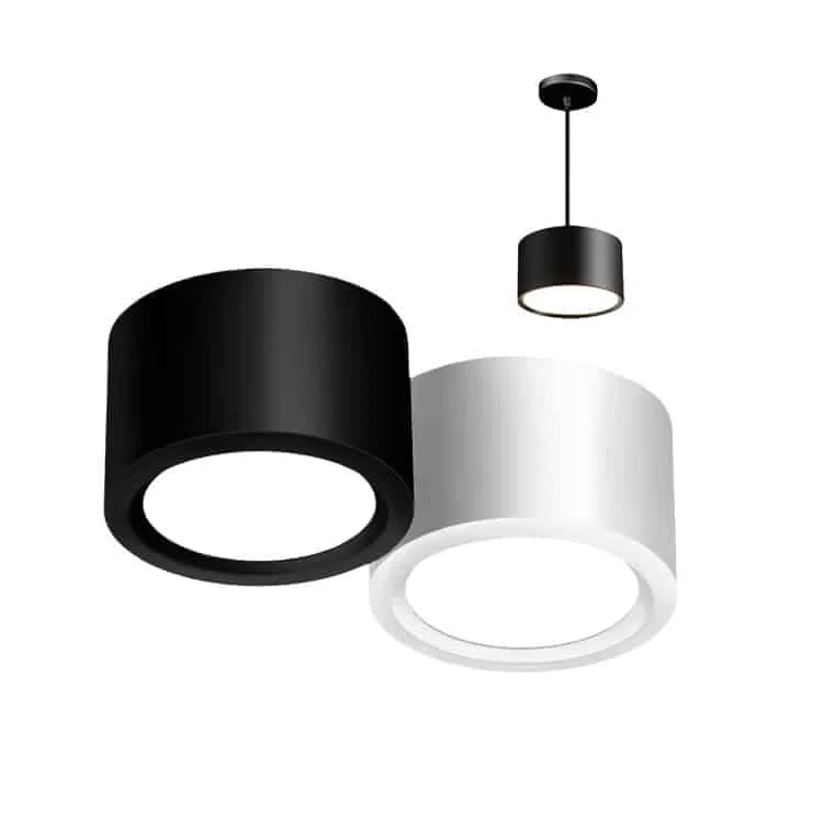 Downlight permukaan dengan pilihan kecemasan
