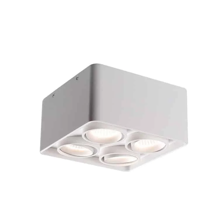 Downlight segi empat dipasang pada permukaan