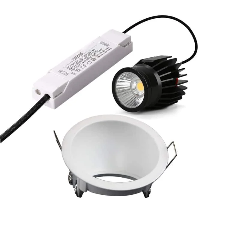 Lampu sorot tetap bergelang condong