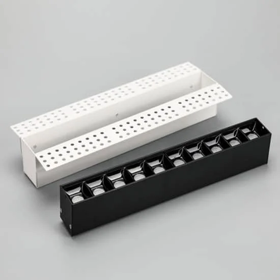 Pencahayaan LED linear tanpa bingkai
