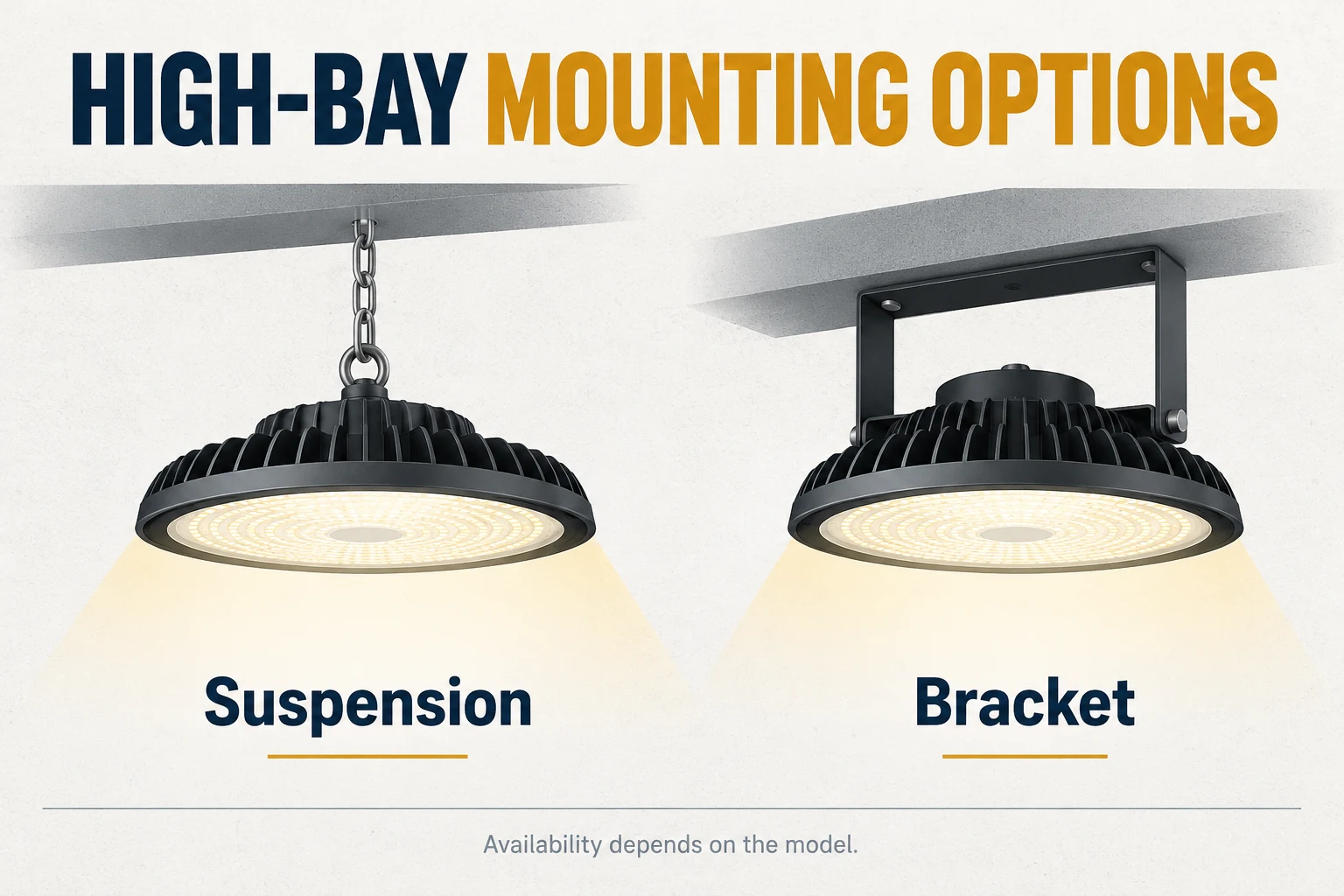 high bay mounting options