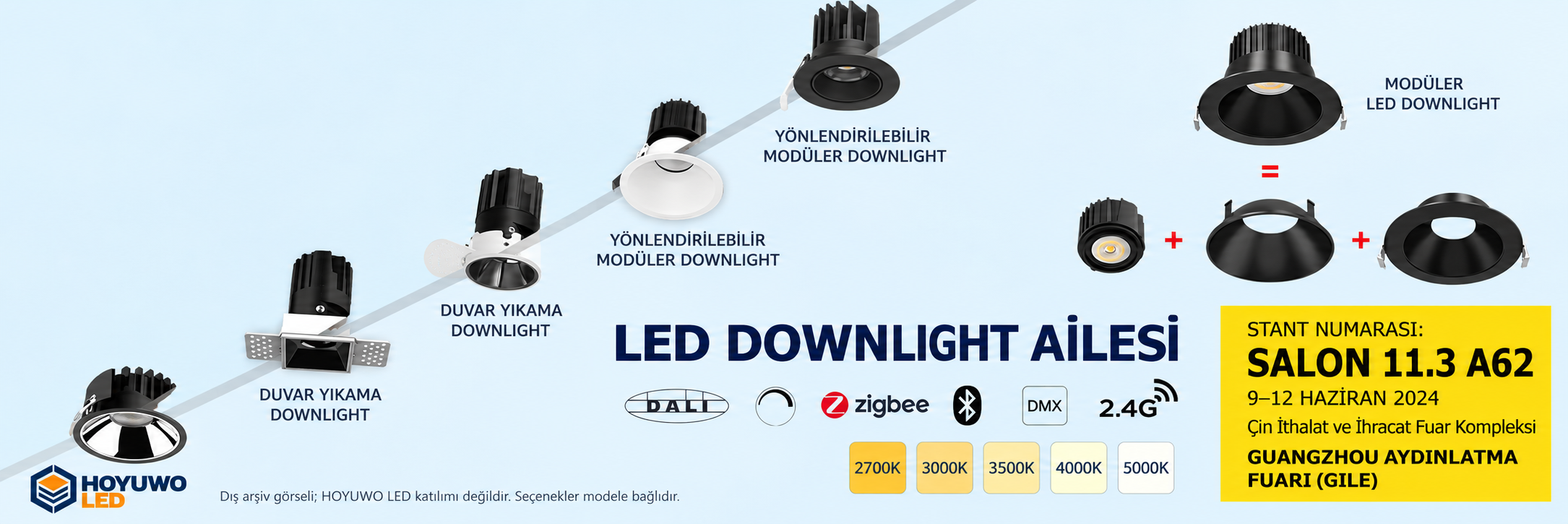 Pembekal downlight modular