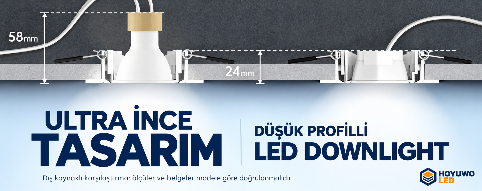 Downlight LED nipis