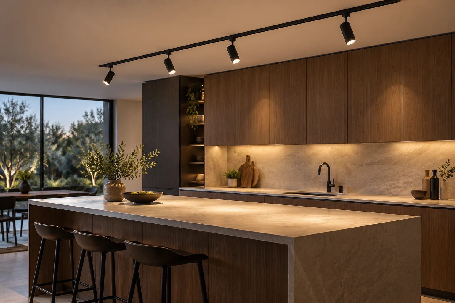 residential kitchen adjustable led track lighting