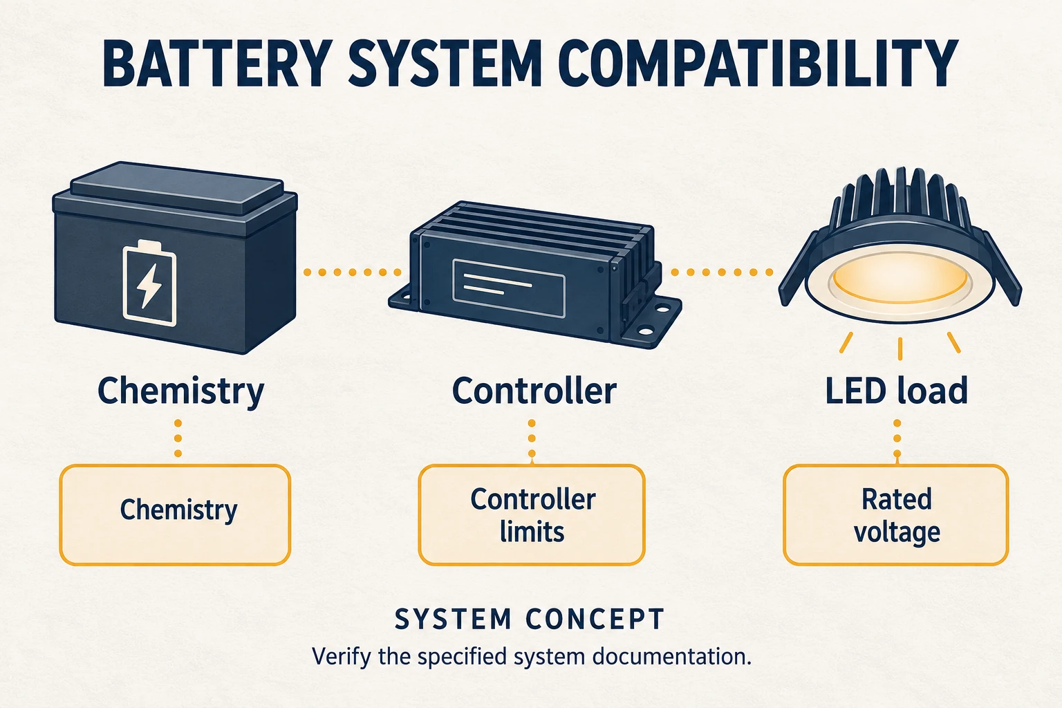 solar lighting battery and controller compatibility