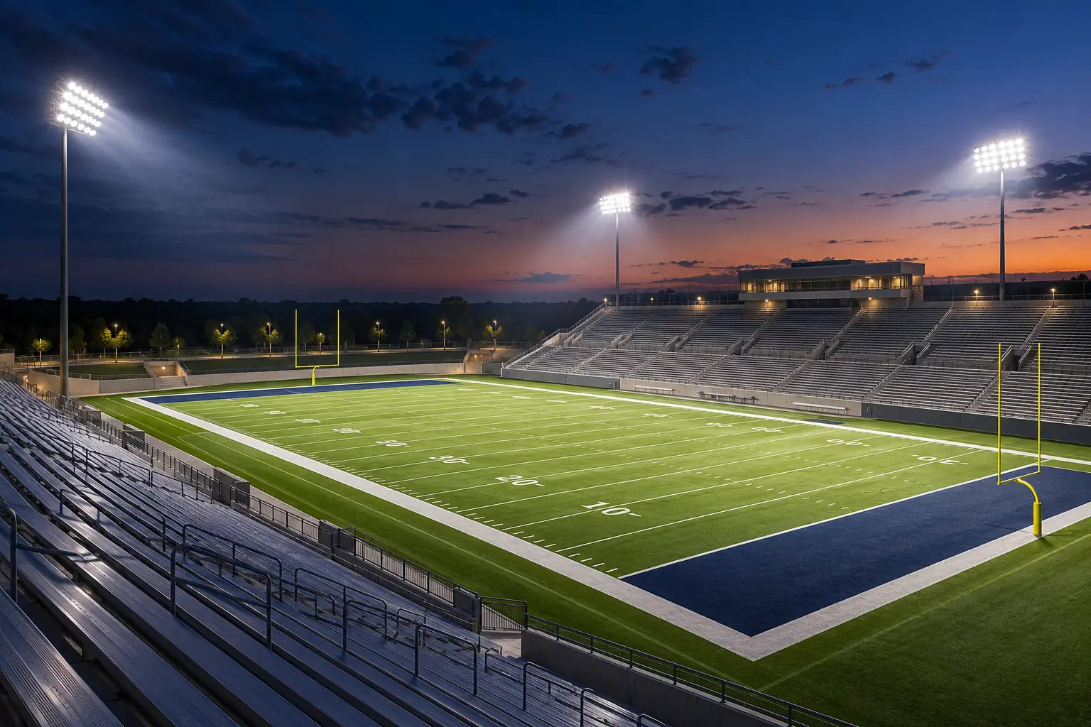 stadium grandstand and field led lighting